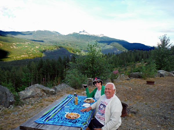 the two RV Gypsies having lunch