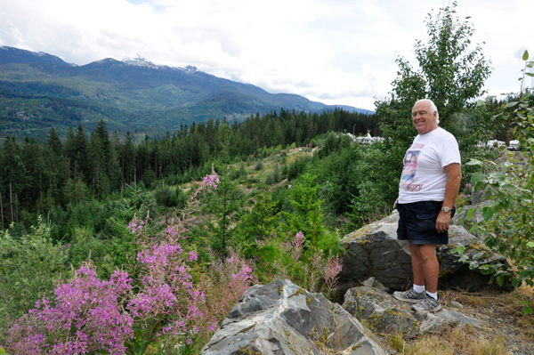 Lee Duquette and fireweed