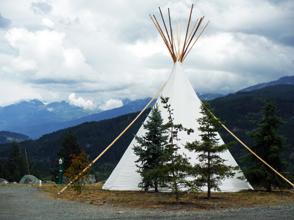 teepee at Whistelers RV Park