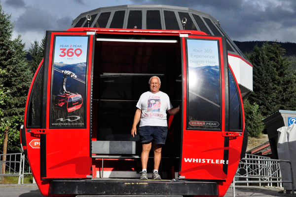 Lee Duquette in the gondola