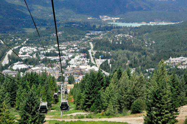 Whisteler Village as seen from Gondola