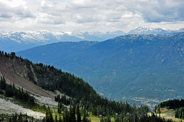 view from Blackcomb Mountain