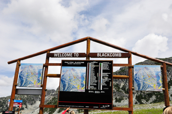 sign: Welcome to Blackcomb  Mountain