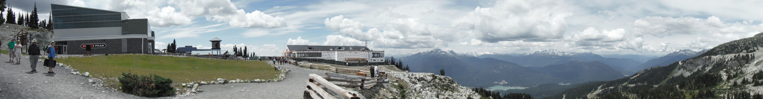 panorma view from Blackcomb Mountain