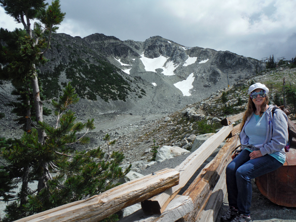 Karen Duquete on Blackcomb Mountain