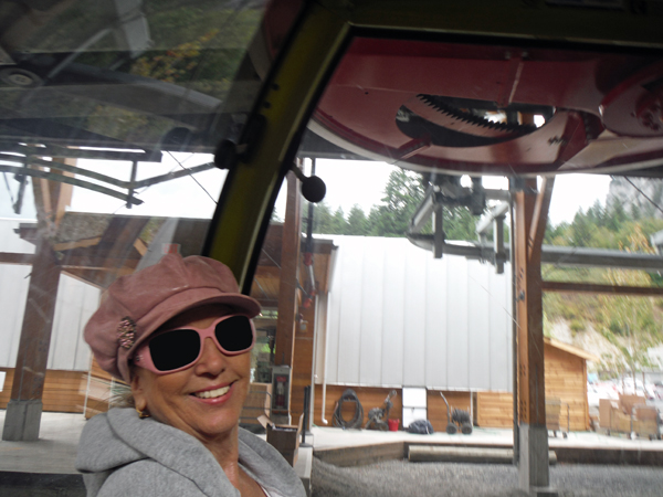 Karen Duquette in the gondola