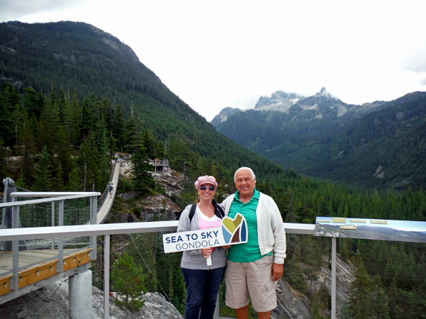 the two RV Gypsies at Sea to Sky Gondola