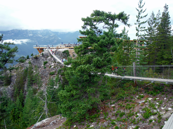 suspension bridge at sea to sky gondola