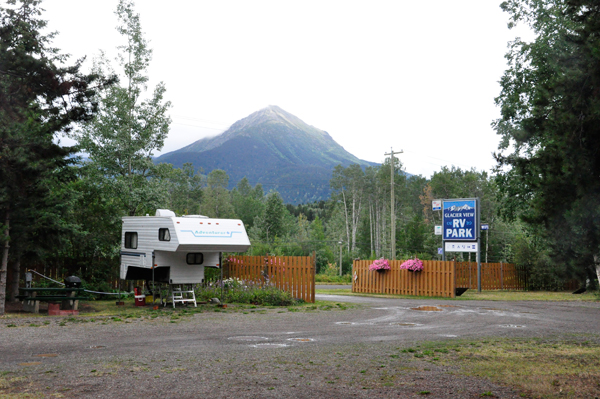 View standing in front of the two RV Gypsies' site, looking towards the front gate