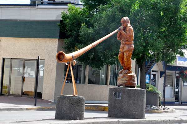 Alpine man statue