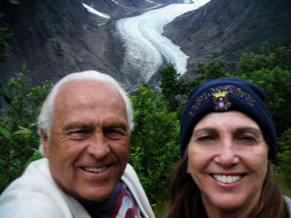 the two RV Gypsies at Salmon Glacier