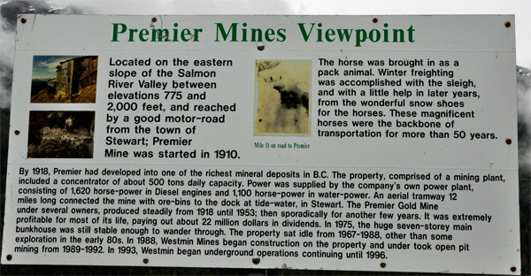 sign: Premier Mines Viewpoint