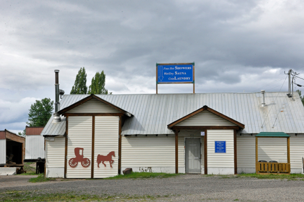 sauna and shower house