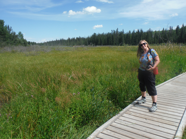 Karen Duquette on the baordwalk