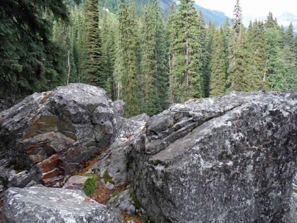 Big boulders on the Rock Garden trail