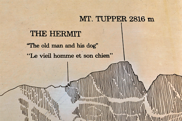 sign - Mt Tupper and The Hermit
