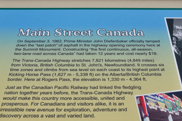 sign about Main Street Canada