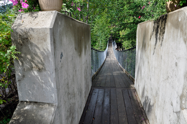 Crazy Creek suspension bridge