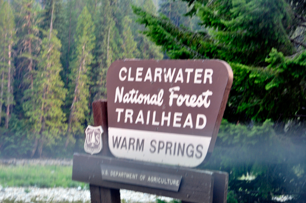 sign: Clearwater National Forest Trailhed