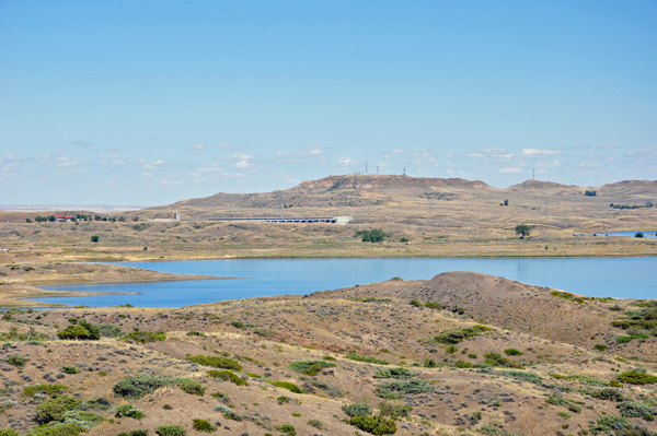 Milk River entering the Missouri River