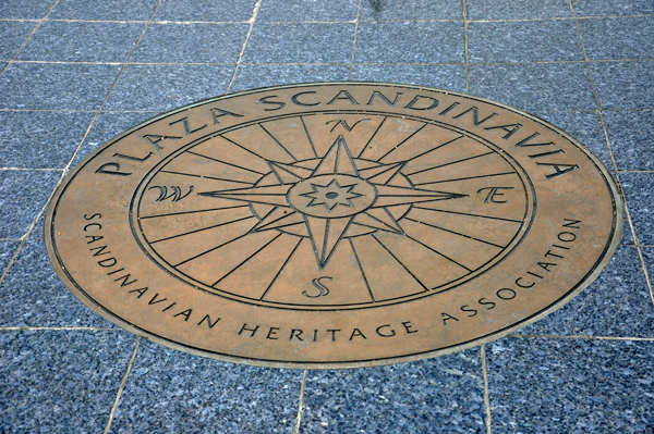Plaza Scandinavia plaque