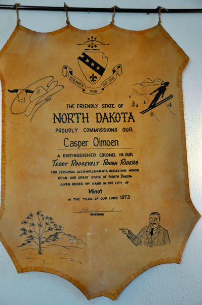 Norwegian-born Casper Oimoen plaque