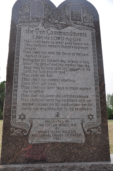 Ten Commandments monument