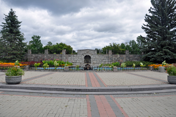 Sunken Garden and bridge