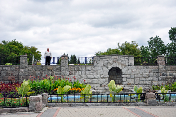 Sunken Garden and bridge