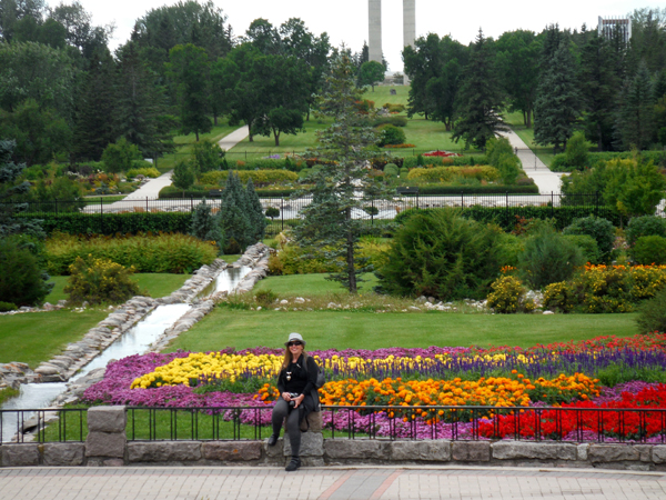 Karen Duquette at International Peace Garden