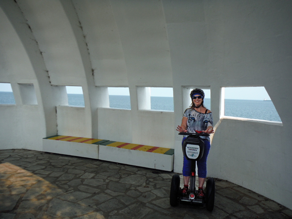 Karen Duquette on her 9th Segway tour, this time in Duluth