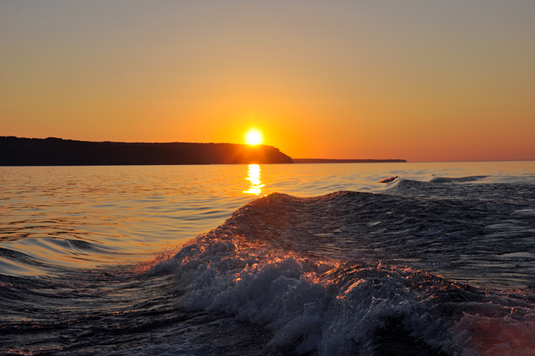 sunset on Lake Superior