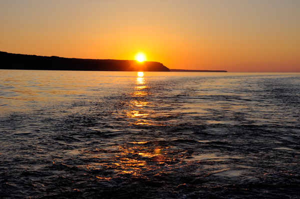 sunset on Lake Superior