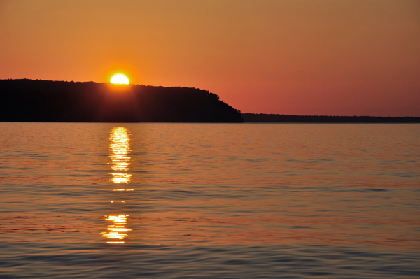 sunset on Lake Superior