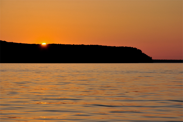 sunset on Lake Superior