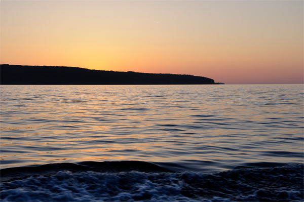 sunset on Lake Superior