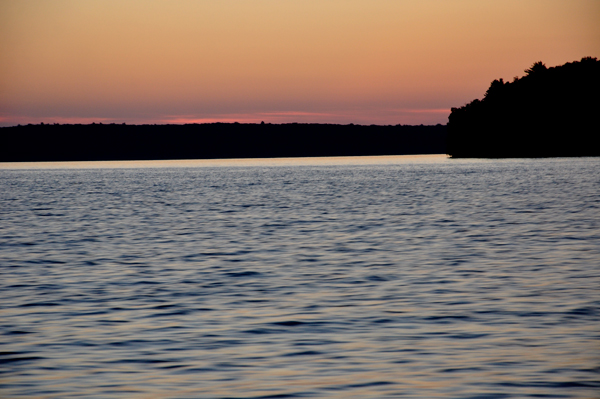 sunset on Lake Superior