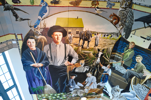 mural in the Visitor Center