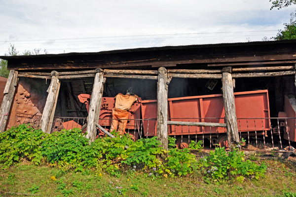 Replica of an ore mine