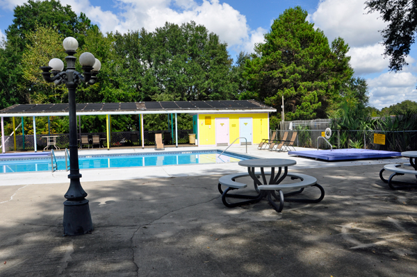 Perry KOA pool and closed hot tub