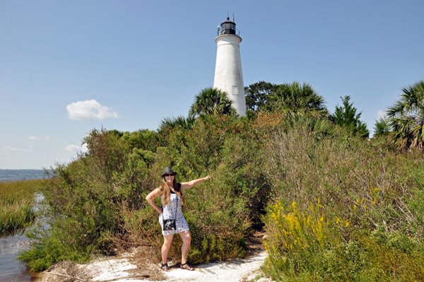 Karen Duquette at St. Marks Lighthouse