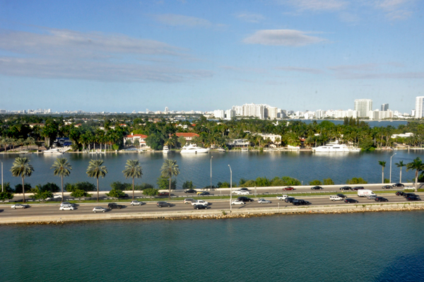 view of Miami from The Norwegian Sky