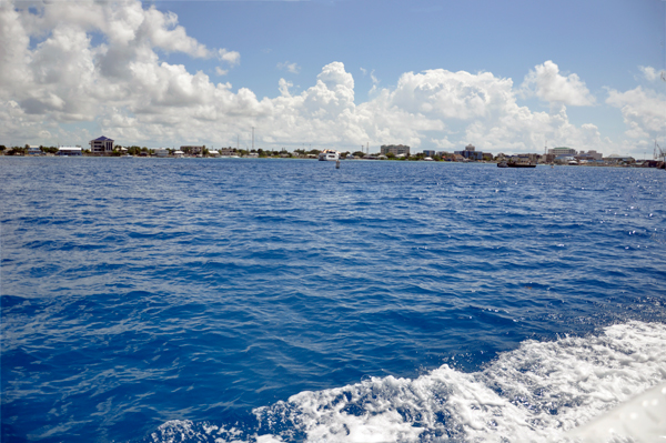 approaching Grand Cayman