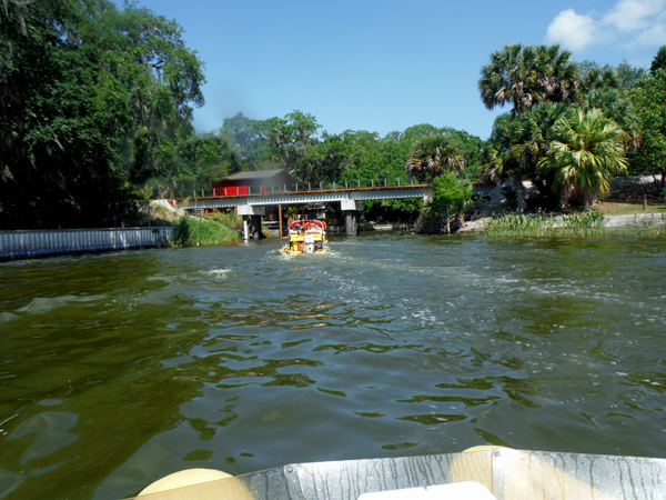 going under a bridge