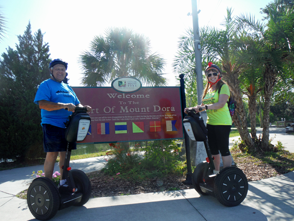 Karen Duquette on a Segway & the 2 RV Gypsies