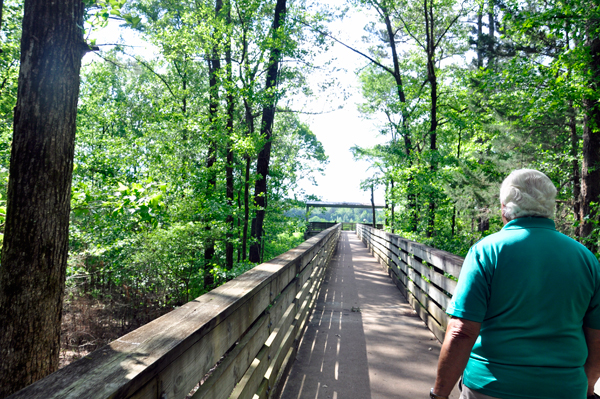 Lee Duquette on the Goose Overlook boardwalk