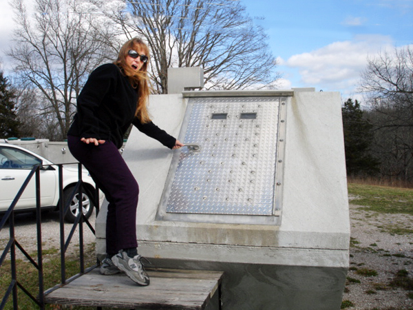 Karen Duquette at a Fallout Shelter