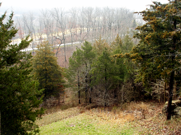 View from the back porch of the timeshare balcony