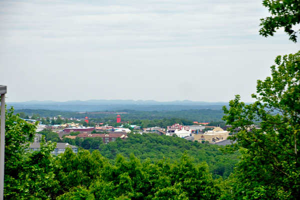 view of Branson from the campground