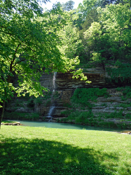 waterfall at Great Spirit Rock Shelter